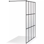Dušo sienelė Brasta Glass KAJA 995-998x2000 skaidrus stiklas, Nero Cube 